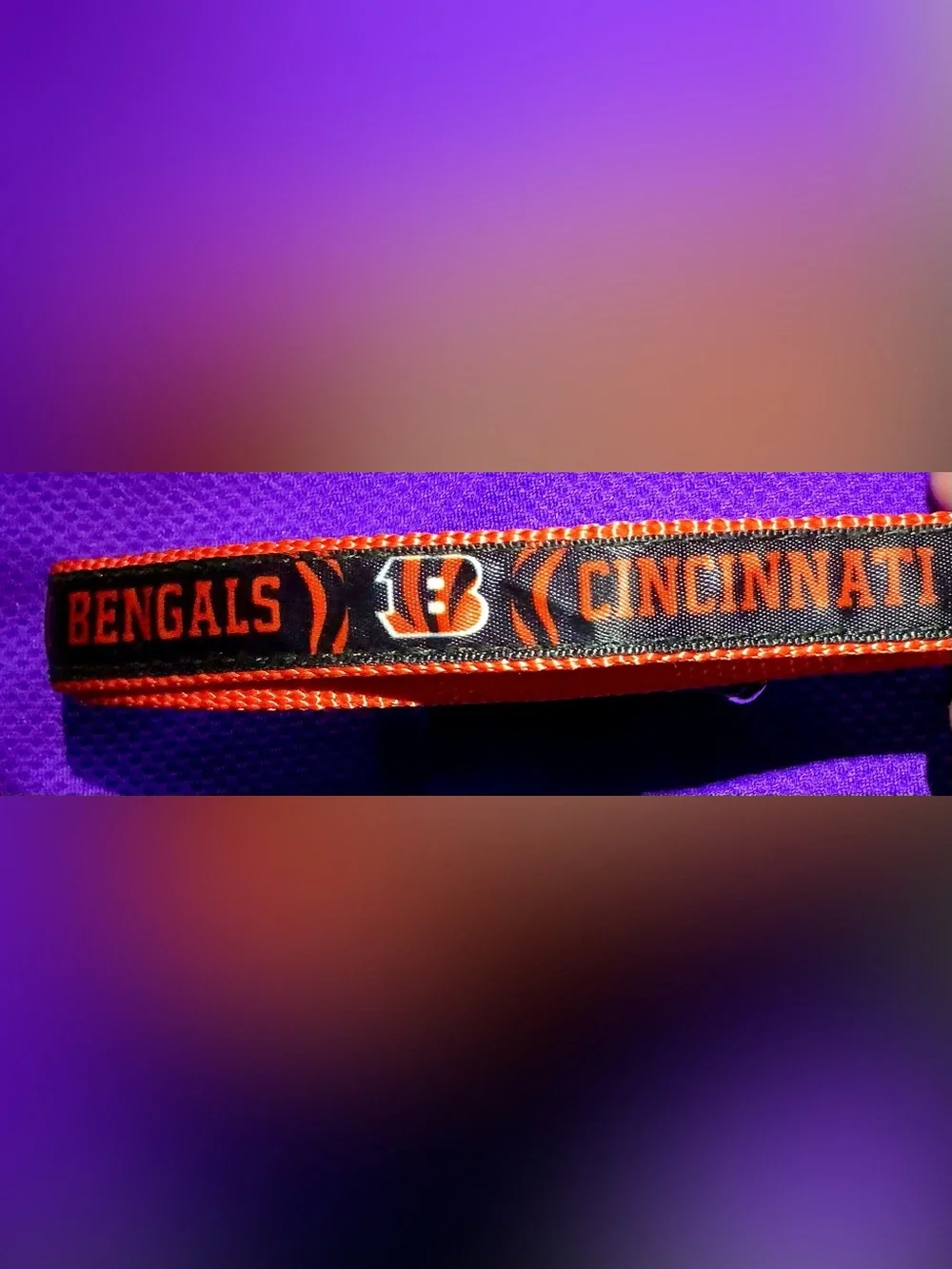 🐾Cincinnati Bengal’s Orange & Black Dog Collar